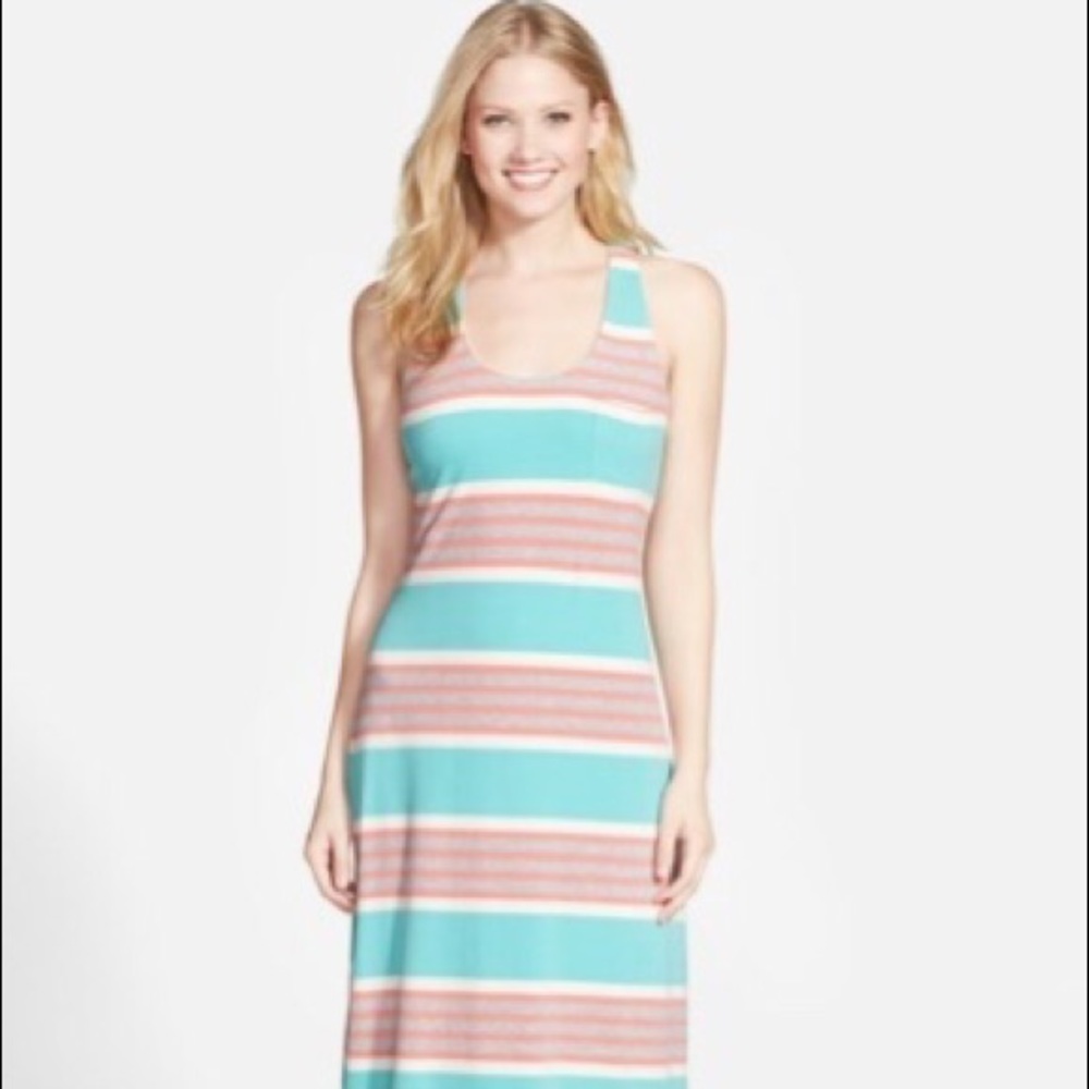 Tommy Bahama 'Keefe Stripe' Cross Back Maxi Dress